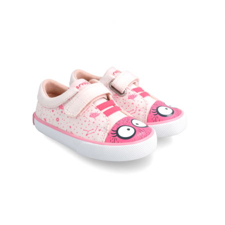 Παιδικό ροζ sneaker πάνινο Garvalin 222812